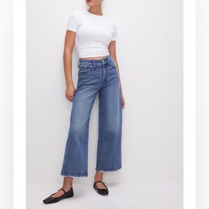 Good American Blue Flare & Wide Leg Jeans